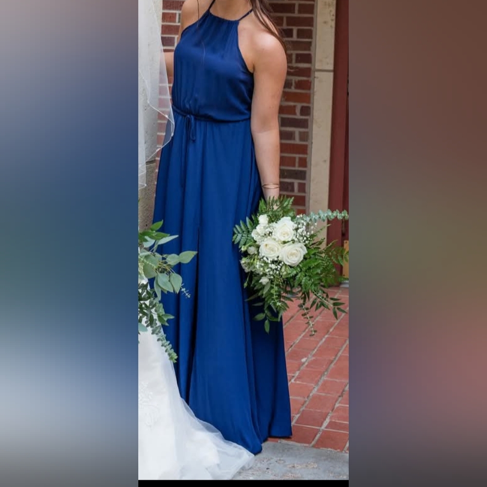 Navy Lulu's bridesmaid dress
